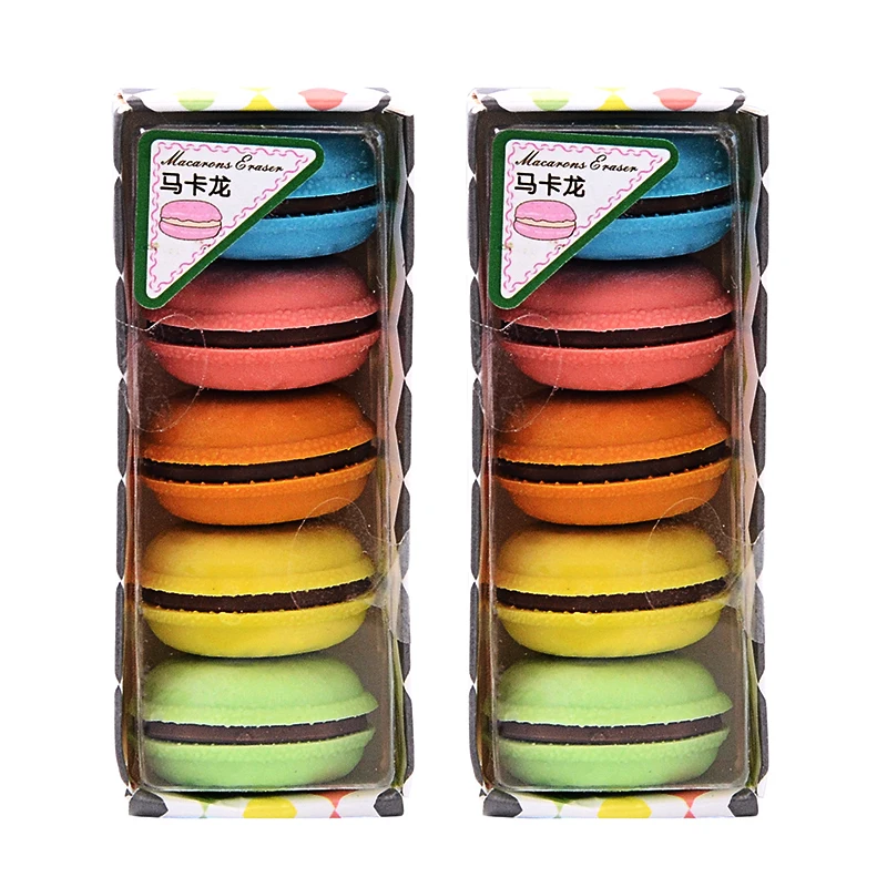 5 шт./компл. Творческий Макарон ластик стирательная резинка милый кавайный