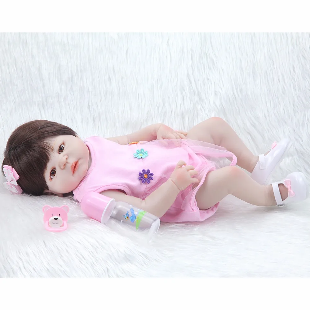 Forrsdor 22 дюйма силиконовый реалистичный милый костюм для новорожденных девочек с