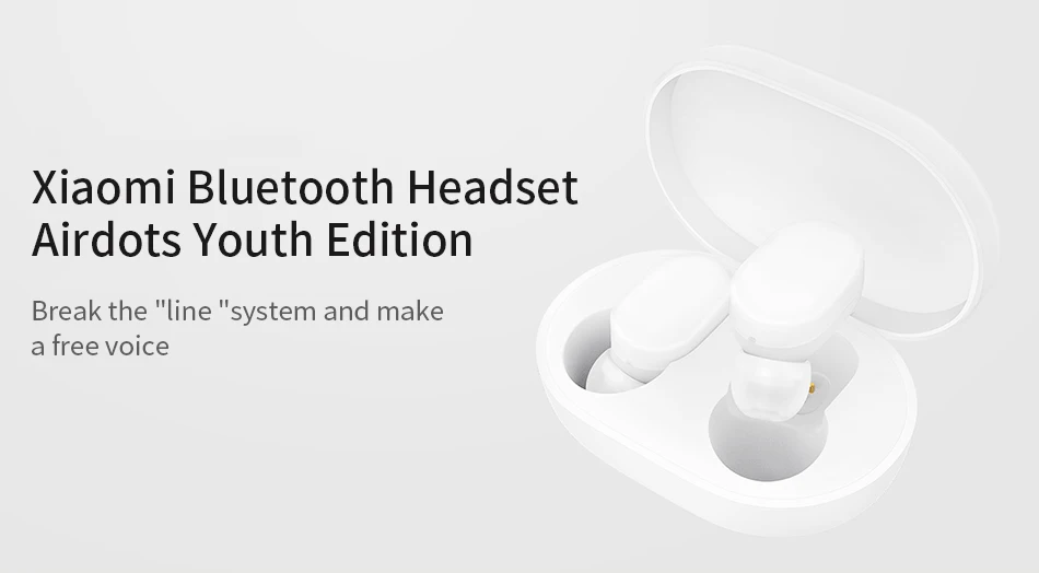 Xiaomi Mi AirDots TWS Bluetooth наушники Молодежная версия беспроводные наушники-вкладыши гарнитура с микрофоном и зарядной док-станцией