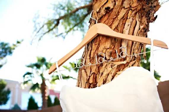 Персональная Свадебная Вешалка под заказ имя даты фантастический подарок для