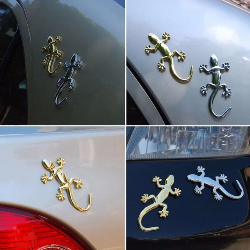 1 шт. металлический 3d значок для автомобиля и мотоцикла golden Lizard с логотипом
