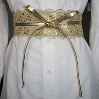 new luxury brand designer belt elastic lace jeans belt female wedding dress waistband black belts for women dress belt