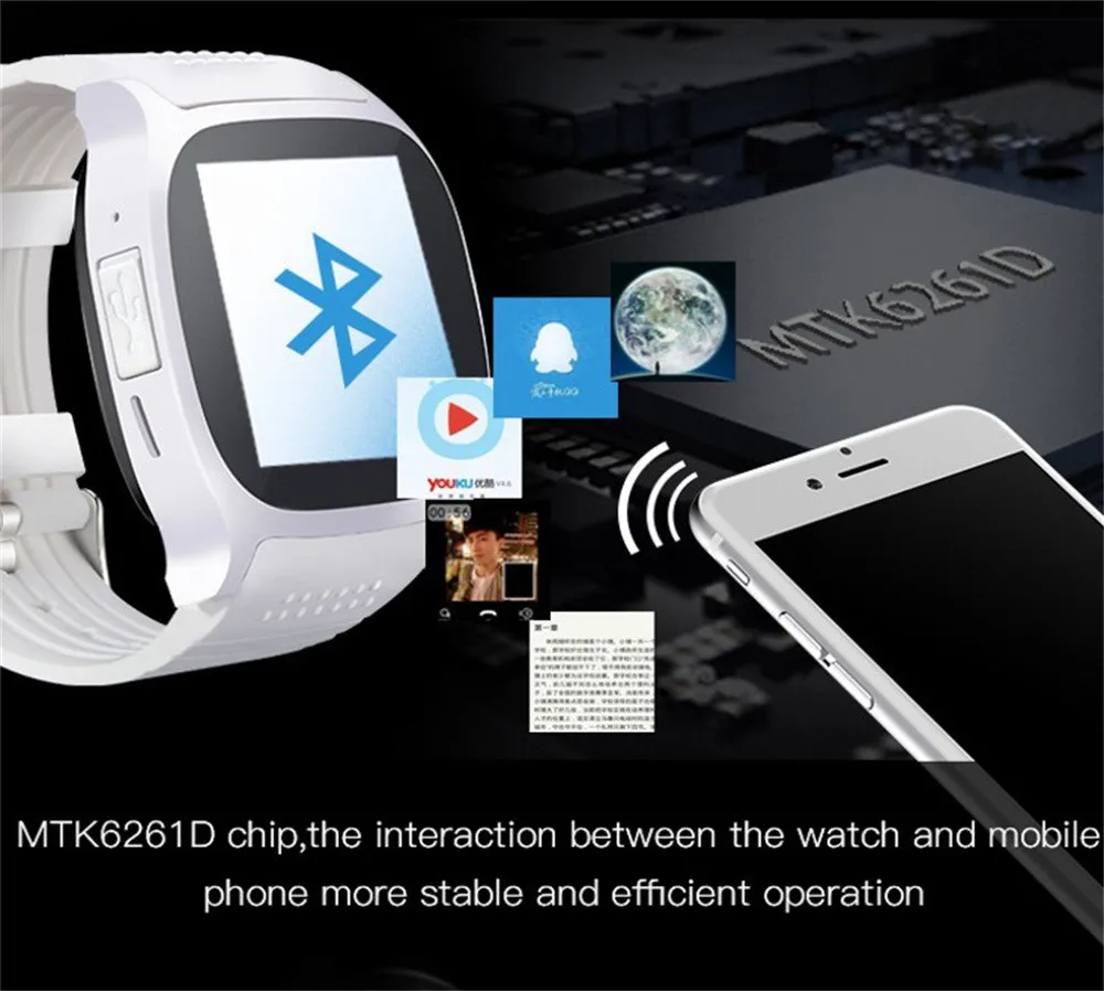 Новые 360 T8 Bluetooth Смарт часы с камерой Facebook Whatsapp поддержка sim карты TF для телефона