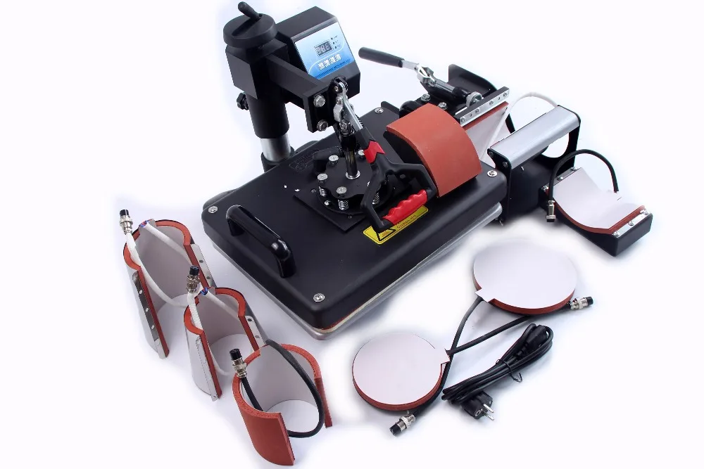 Цифровая теплопередающая машина сублимационная фотопечать футболок 8 в 1 для