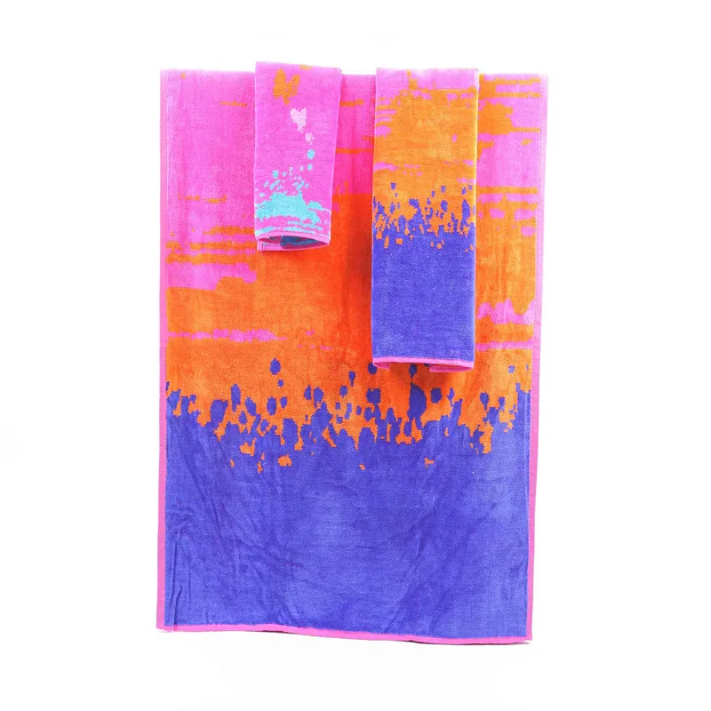 The new promotional terry cotton Hawaiian butterfly color of towel three-piece 3pc / set free shipping | Дом и сад