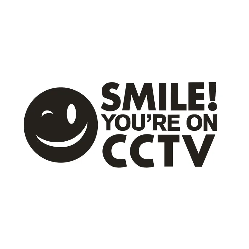 19x8 4 см SMILE YOU ARE ON CCTV камера автомобиля фургон окна или магазин безопасности