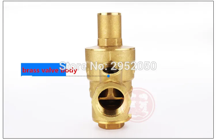 Латунный регулятор давления воды DN50 2 дюйма с манометром клапан для поддержания
