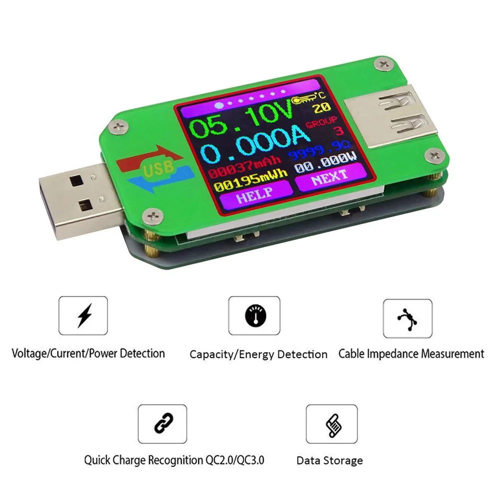 Для APP USB 2 0 ЖК-дисплей Вольтметр Амперметр заряд батареи Измеритель Напряжения