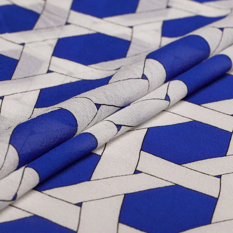 

Printed Georgette silk fabrics dress shirt silk fabrics wholesale high quality silk cloth