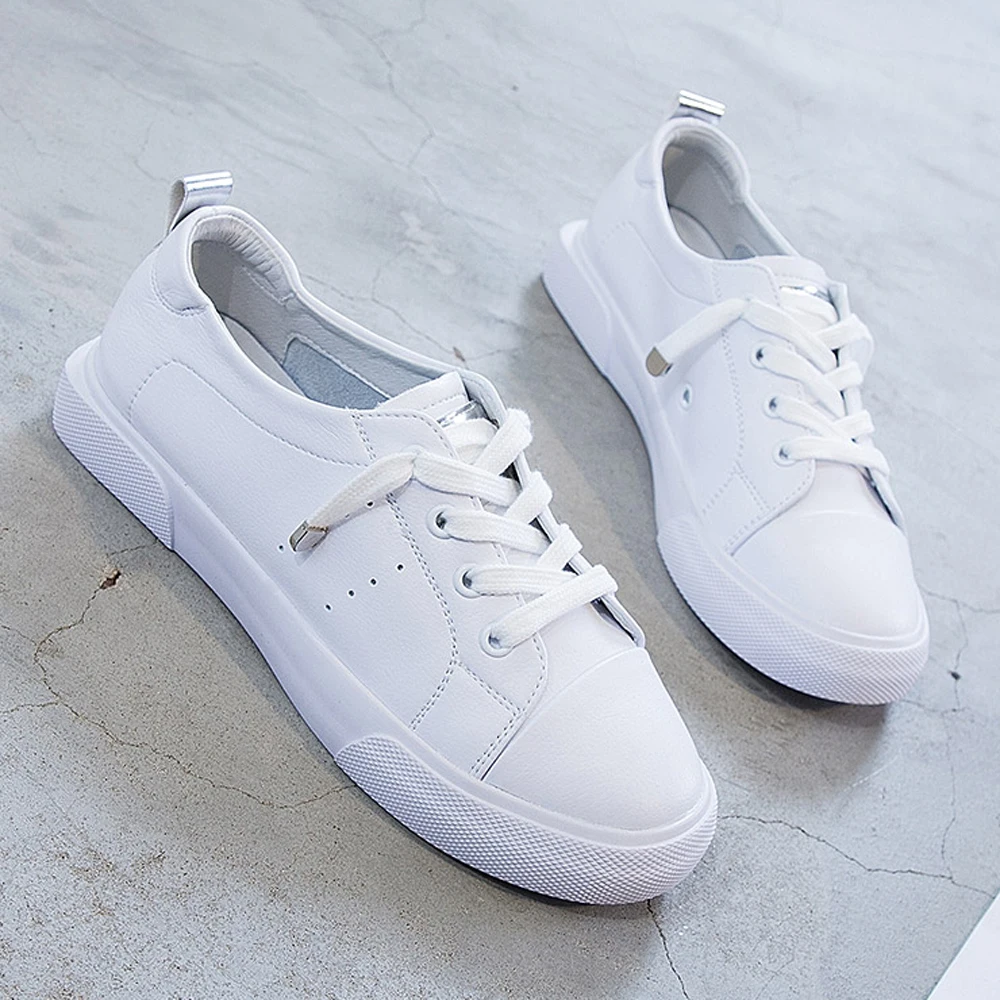 Женские кожаные кроссовки на плоской подошве Размеры 35 39|Обувь без каблука| |