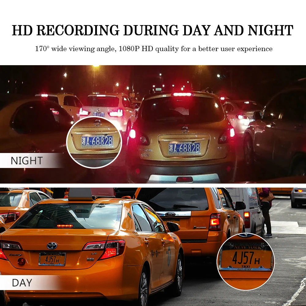 Автомобильный видеорегистратор 3 дюйма Full HD 1080 P ночное видение для транспорта с