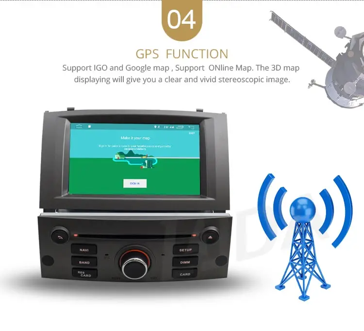 LJDA 1 Din Android 10,0 Автомагнитола для peugeot 407 2004-2010 автомобильный мультимедийный плеер стерео Авто аудио gps Навигация DVD видео ips