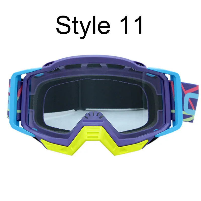 Goggles Glasses 11 Мотоцикл стекло es очки шлем для мотокросса c очками MX мото Байк ATV Лыжный спорт на открытом воздухе стеклянный скутер Googles маска для KTM - Цвет: Goggles Glasses 11