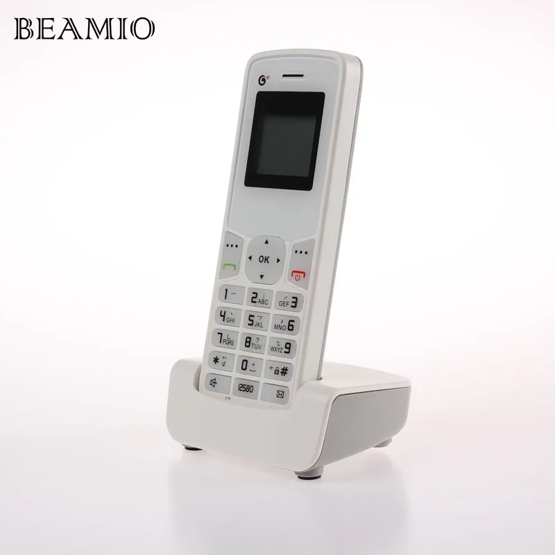 2 шт телефонных аппаратов ID DECT цифровой беспроводной США Версия 2,4G D10 цифровой беспроводной телефон для домашнего офиса черный