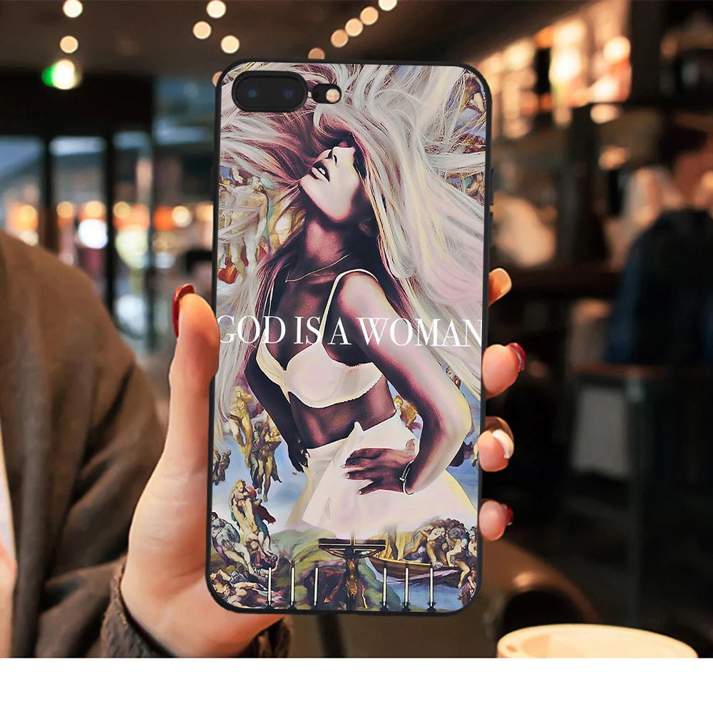 18730 Ariana Grande God is a woman чехол для телефона для iphone X XR XS Max 8 7 6s 6 Plus 5S God is a woman черный мягкий силиконовый чехол для iphone x - Цвет: 18730