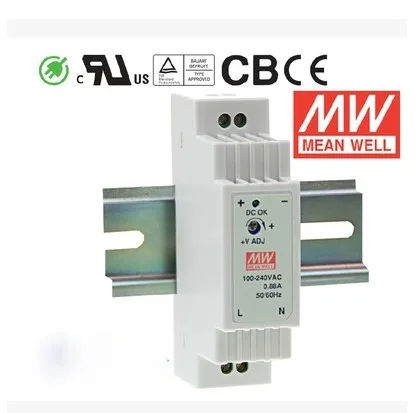 

l Mean Well DR-15-12 15W 12V 1.25A Industrial DIN rail Meanwell Power Supply