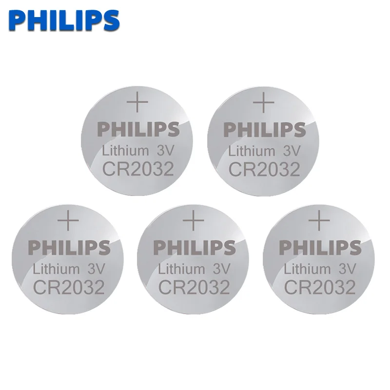 10 шт. батарейки philips CR2032 BR2032 DL2032 ECR2032 литиевая батарея для монет 3 в CR 2032 часов
