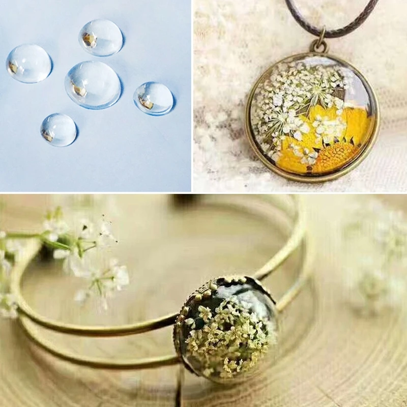 

Hemisphere Half Round Silicone Mold Mould For Resin Pendant Jewelry Making Tool