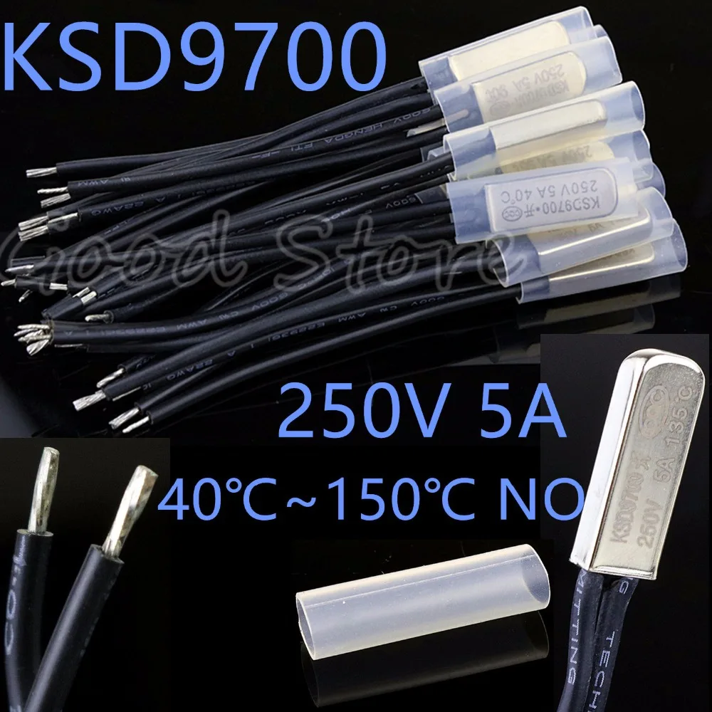 Биметаллический Термостат KSD9700 NO 250 В 5 А 40 ~ 150 градусов|Выключатели| |