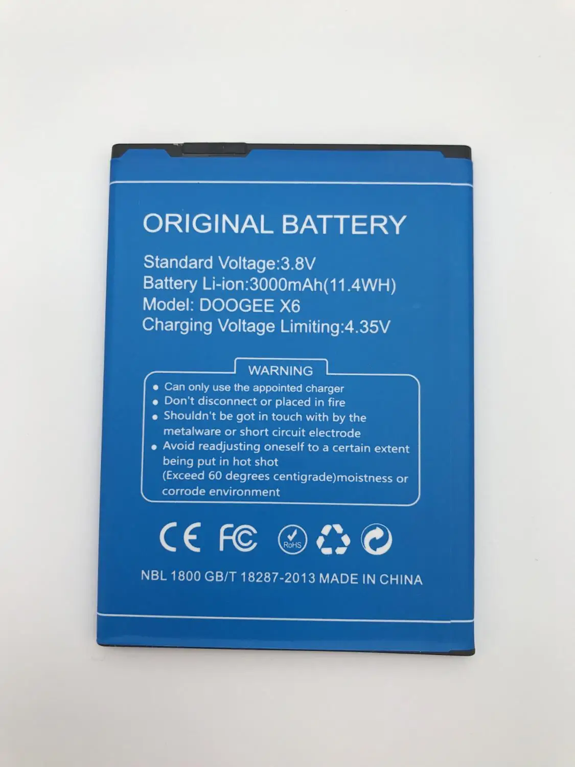 Новый оригинальный мобильный телефон с внешним аккумулятором Батарея Для Doogee X6 X