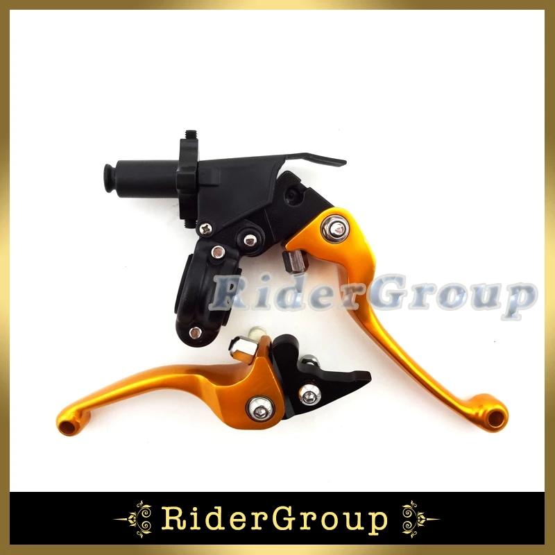 Тормозной рычаг сцепления с золотой ручкой для мотоцикла кроссового мотора