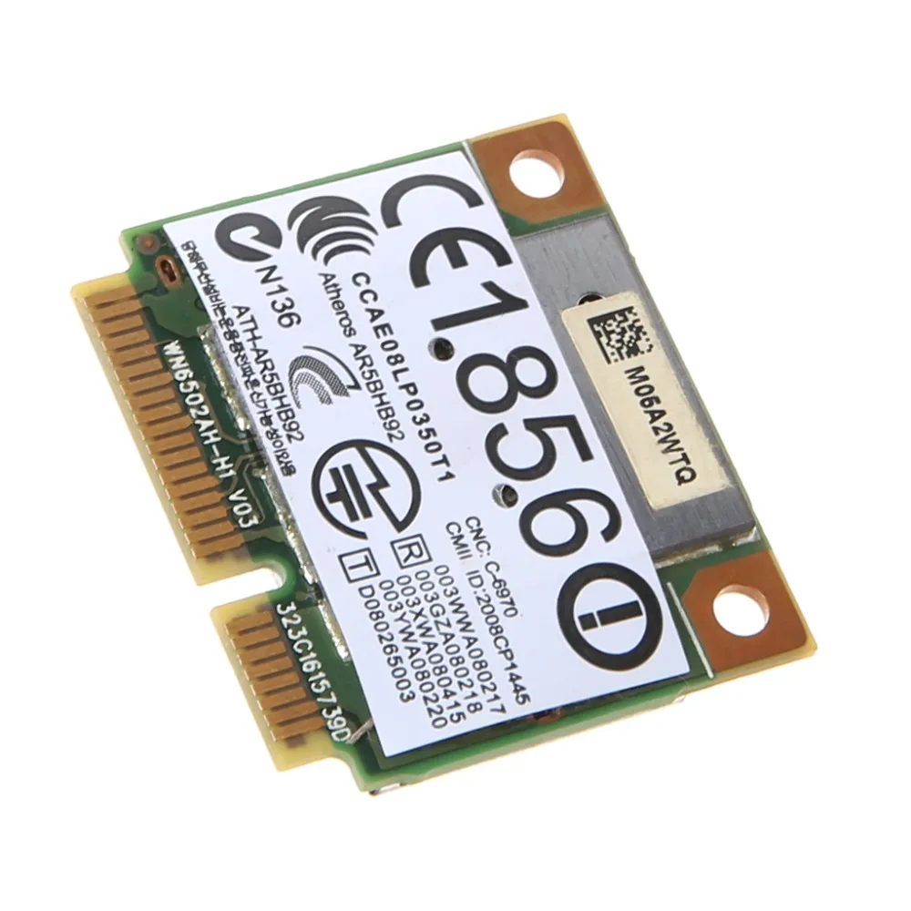 Atheros AR9280 2 4 ГГц Wi Fi 5 WLAN Minipci express AR5BHB92 для Linux хакинтош Win10 Беспроводной сетевая