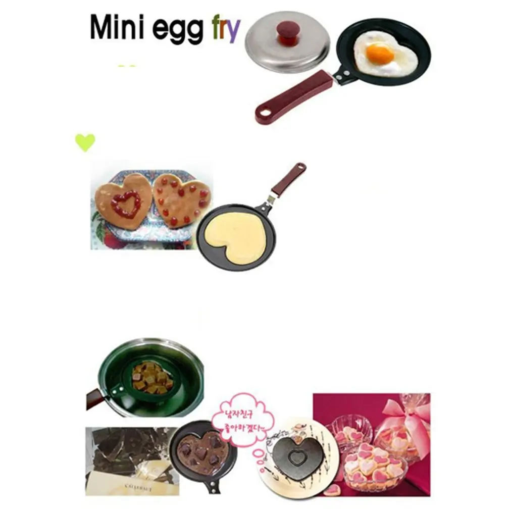 Cute Shape Omelette Pan Breakfast Frying Mini Pancake Pot Creative Kitchen Gadget Without Lid | Бытовая техника