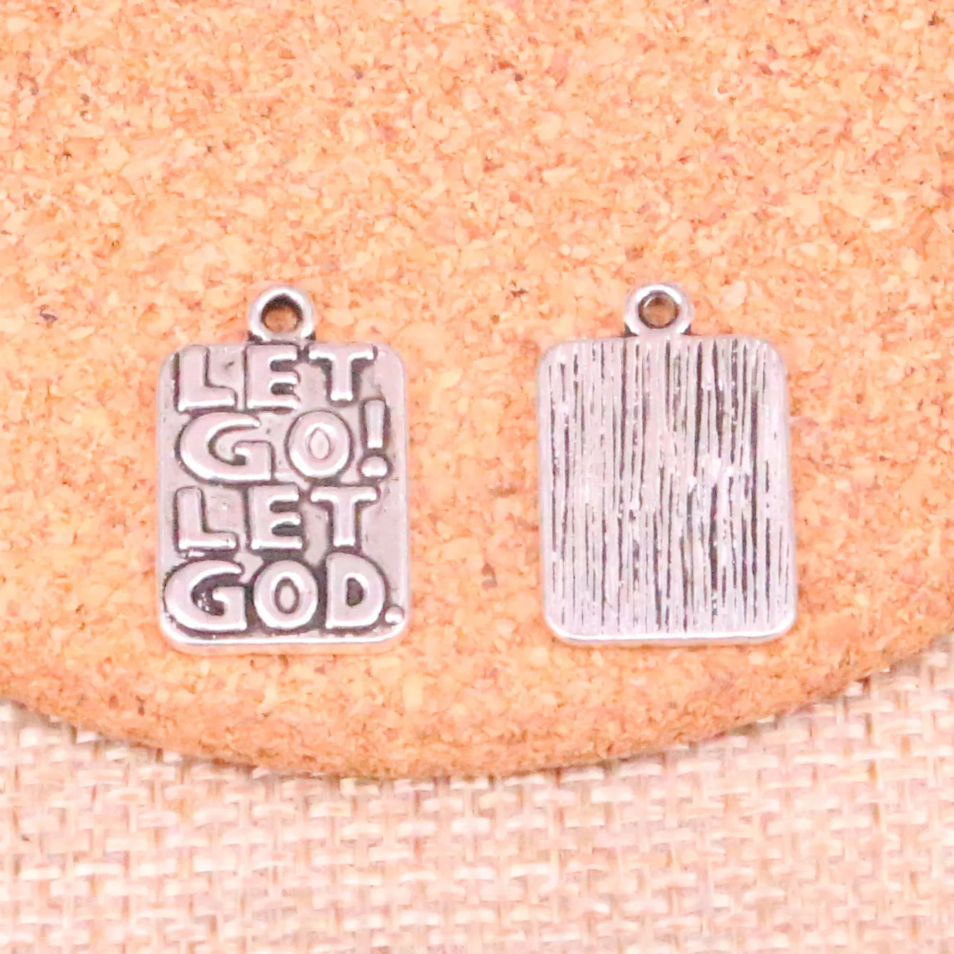 Подвески с надписью let god 16 шт. посеребренные подвески в античном стиле фурнитура