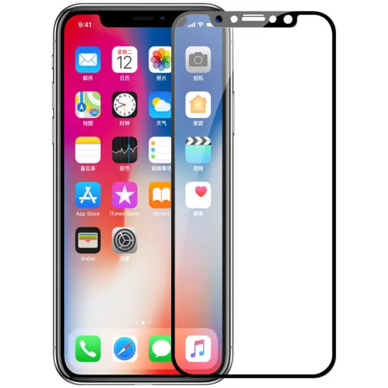 3D полное покрытие 9H закаленное стекло для iPhone X XS XR MAX 11 Pro maxglass защита