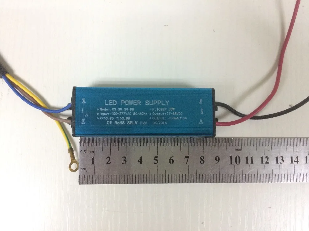 

1 piece High Power 30W LED Power Supply IP66 Waterproof 150-265V IN & DC 20-39V OUT LED Driver