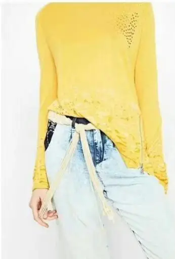 22XS S M L XL Хлопок испанский DEG весна и осень вязаный свитер XS-XXL - Цвет: 22XS S M L XL