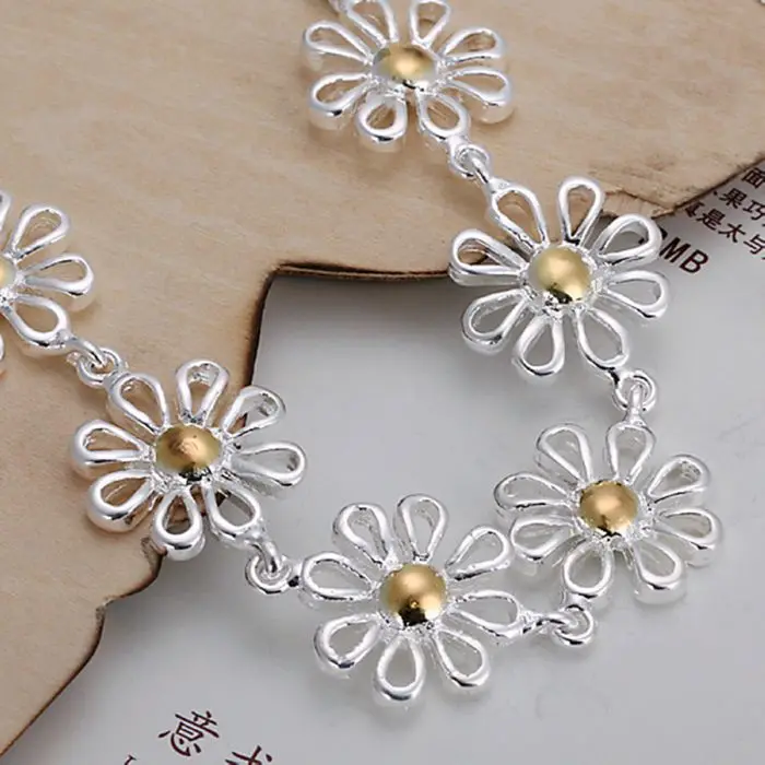 Браслет с серебряным покрытием модные ювелирные изделия из серебра 925 пробы