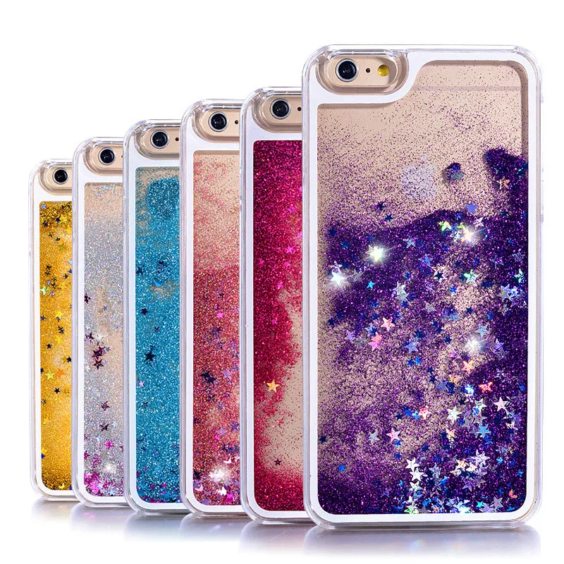 Luxury Quicksand Glitter Case For iphone 6s 6 7 8 plus 5se 5 5s Liquid Floating Sparkle Bling Hard Plastic Cover xr |