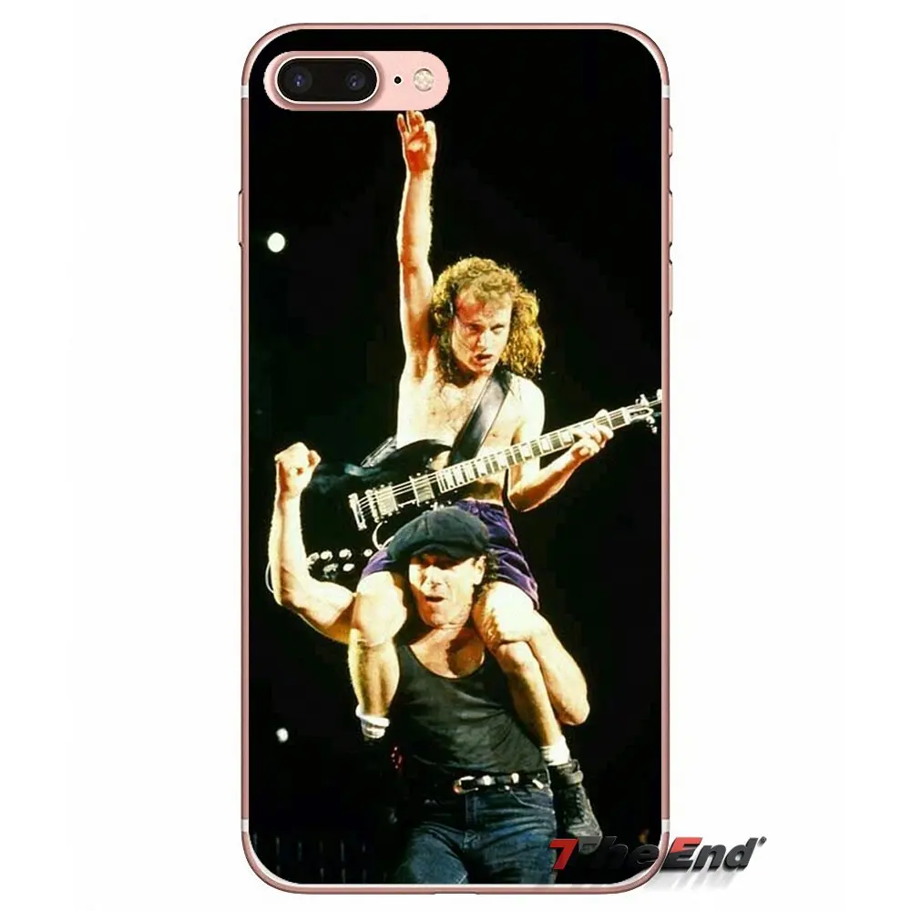 Аксессуары Сумка Чехол музыкальная группа ACDC AC DC для iPhone X 4 4S 5 5S 5C SE 6 6S 7 8 Plus Samsung