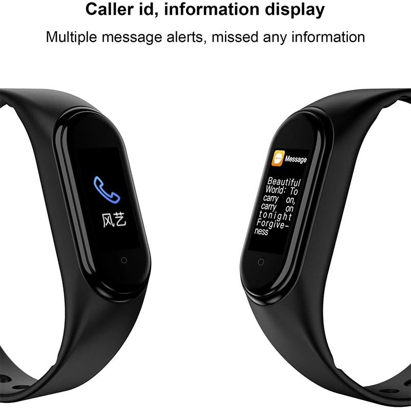 M4 Smartband 10 шт./лот браслет часы пульсометр фитнес трекер активности кровяное давление браслет Android Ios