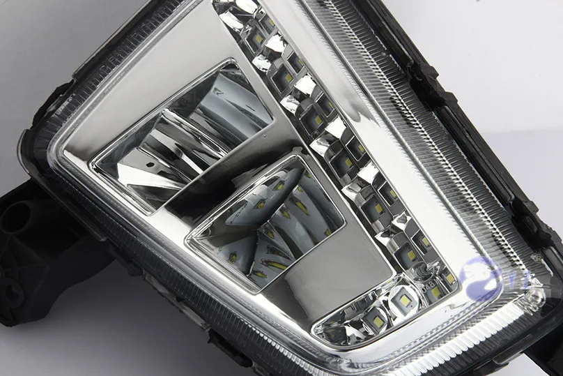 Автомобильный мигающий 1 комплект DRL для hyundai IX25 светодиодный DRL дневные ходовые огни Дневные Противотуманные фары крышка автомобиля Стайлинг
