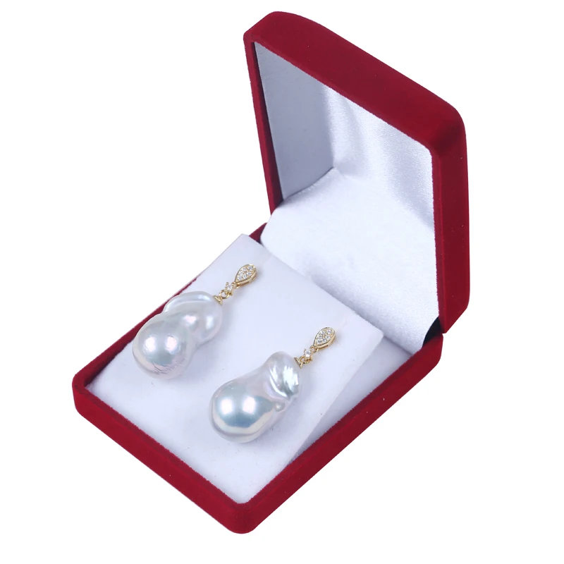 Серьги-пусеты с барочным жемчугом серьги пресноводным серьги-пусеты белым