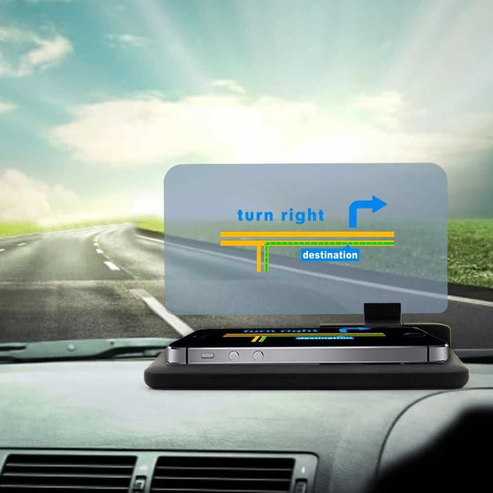 Универсальный автомобильный HUD держатель H6 дисплей на голову GPS навигатор