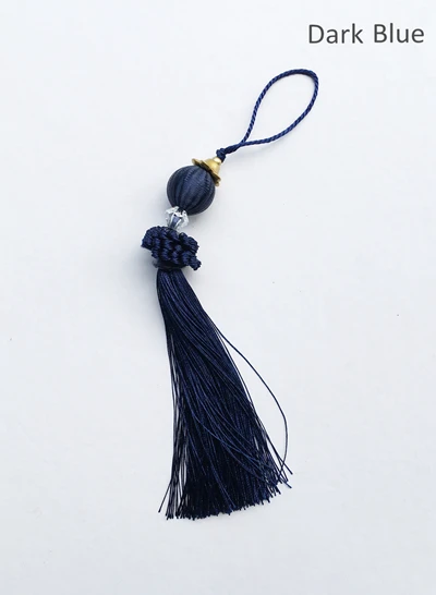 Dark Blue Декоративная Европейская кисточка, маленькая качественная кисточка, капли, занавеска, диван, дверь, ключ, текстильные аксессуары, 28 см длина, 8 цветов, продается по штуке - Цвет: Dark Blue