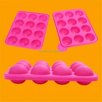 12 holes silicone non stick tasty top cake pops set silicone lollipop mold cake mold baking chocolate ice bakeware mould