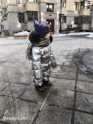 Зимние Пуховые куртки для новорожденных мальчиков и девочек 0-5 лет, комбинезон из 90% белого утиного пуха с натуральным мехом, верхняя одежда для детей, ws07