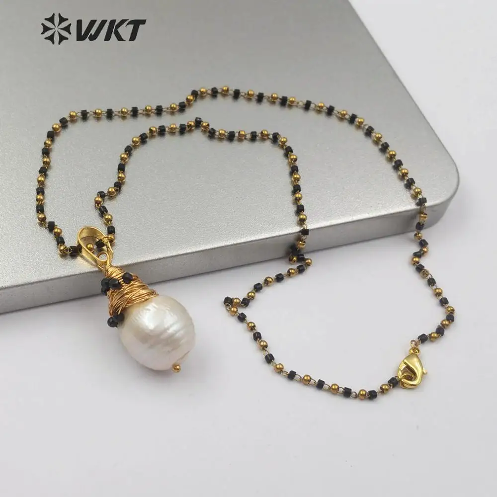 Женская подвеска с жемчугом в стиле барокко|Ожерелья подвеской| |