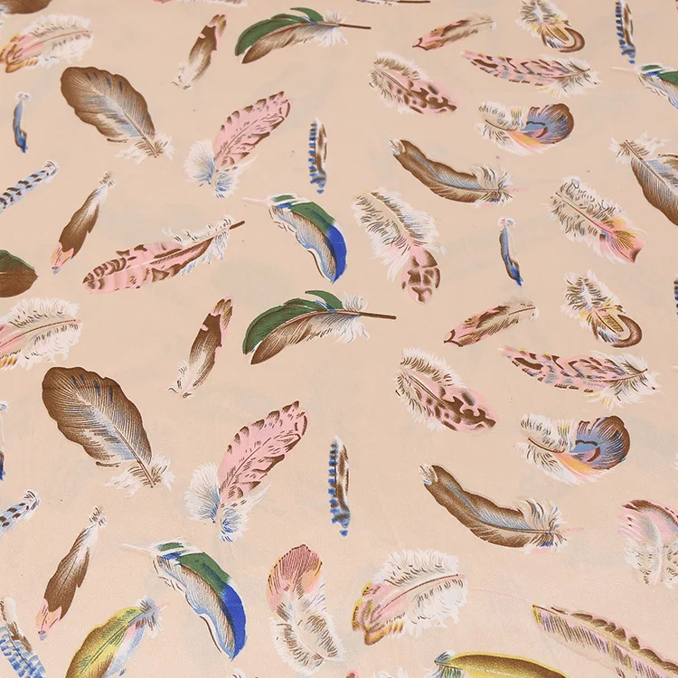 150 см тянущаяся атласная ткань с принтом саржевая Пижама Платье Шарф Ткань