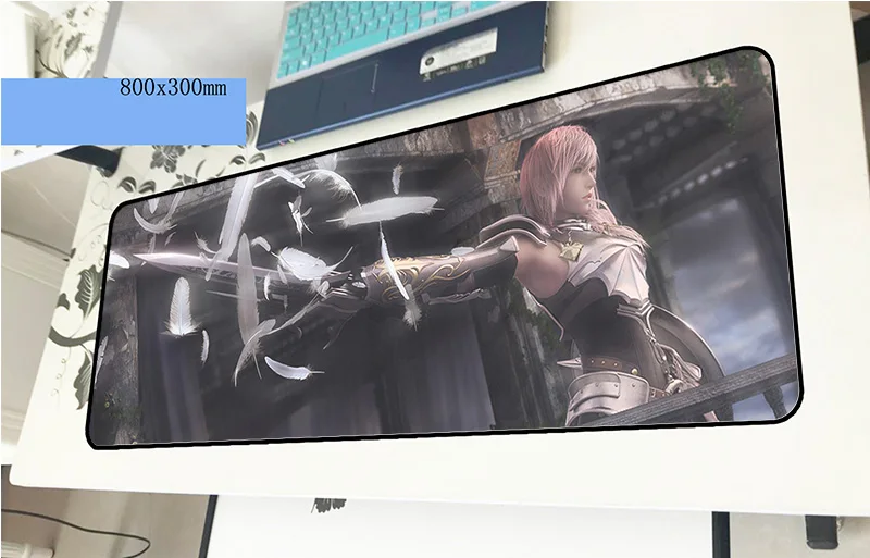 Final fantasy коврик для мыши для геймера, дешевый игровой коврик для мыши 800x300x3 мм, большой ноутбук, аксессуары для ПК, эргономичный коврик для ноутбука