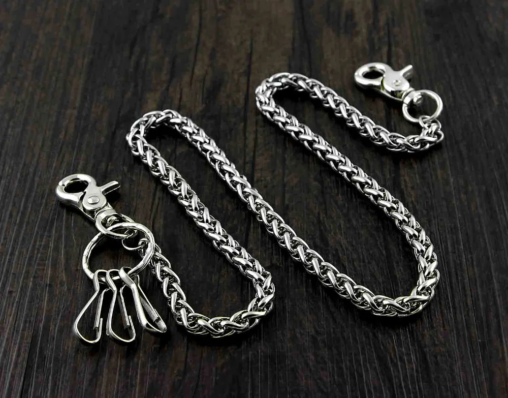Basic Strong Twisted Biker Trucker Keychain Key Jean Wallet Chain WC39 YL-23 | Украшения и аксессуары