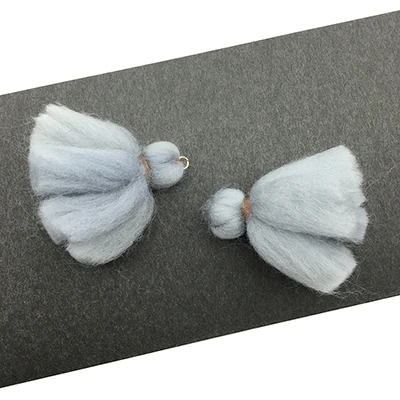 CHENGRUI L173, 3,5 см, кисточка, хлопковая кисточка, кисточки для ювелирных изделий diy, бахрома для штор, застежки для сережек, штора Для Теней, 4 шт./пакет - Цвет: L17305