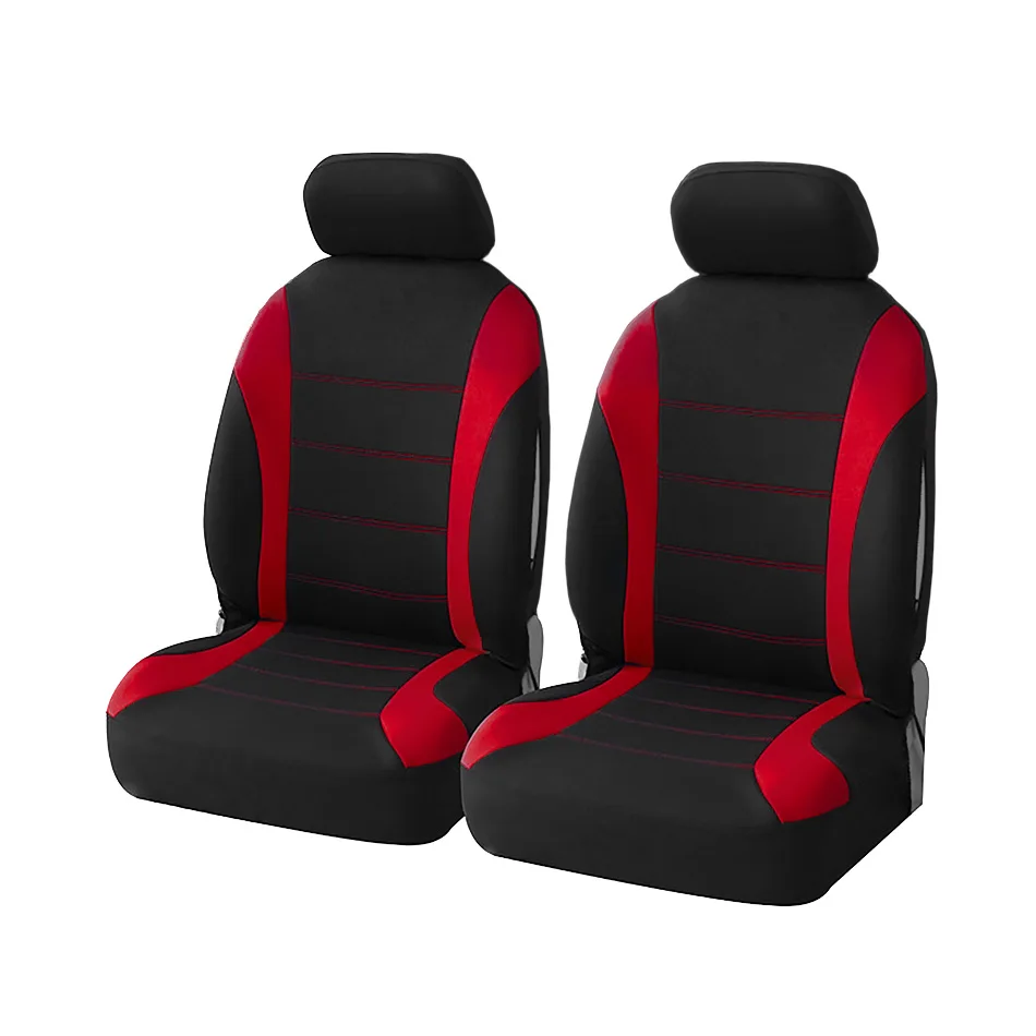 Front Seat Red Автомобильные чехлы для сидений, чехлы для автомобильных сидений для Лада Фольксваген, универсальные чехлы для сидений, аксессуары для интерьера - Название цвета: Front Seat Red