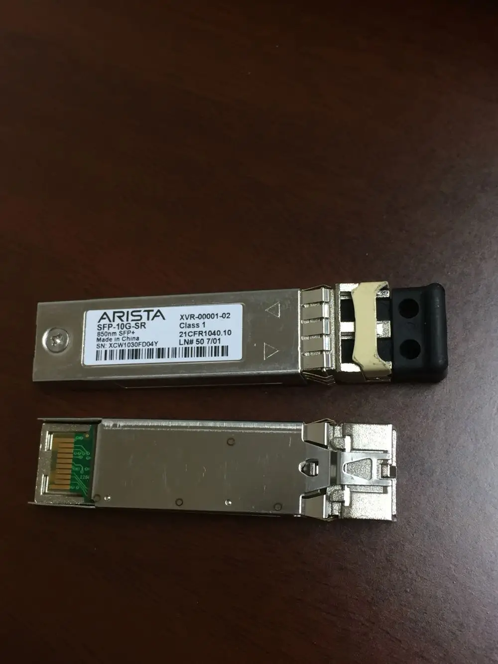 

ARISTA SFP-10G-SR XVR-00001-02 850nm для программирования в производственных условиях + многомодовый оптический модуль