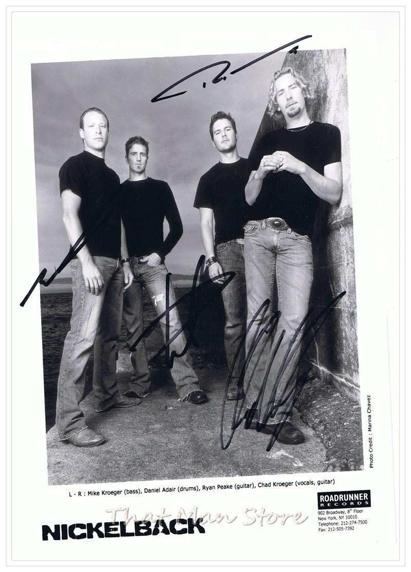 Nickelback винтажная Ретро рок-группа музыкальная гитара белая крафт-бумага плакат