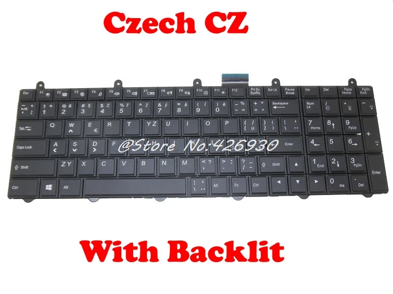 Клавиатура для CLEVO P157SM США 6-80-P17S0-010-3 V132150BK3 Belgium BE 6-80-P170-240-3 V132150BK3